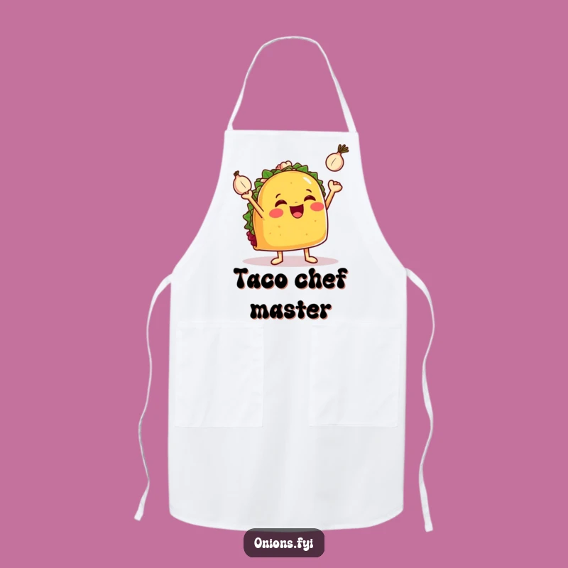 Funny Juggling Taco Apron - Hilarious Kitchen Wear for Taco Enthusiasts