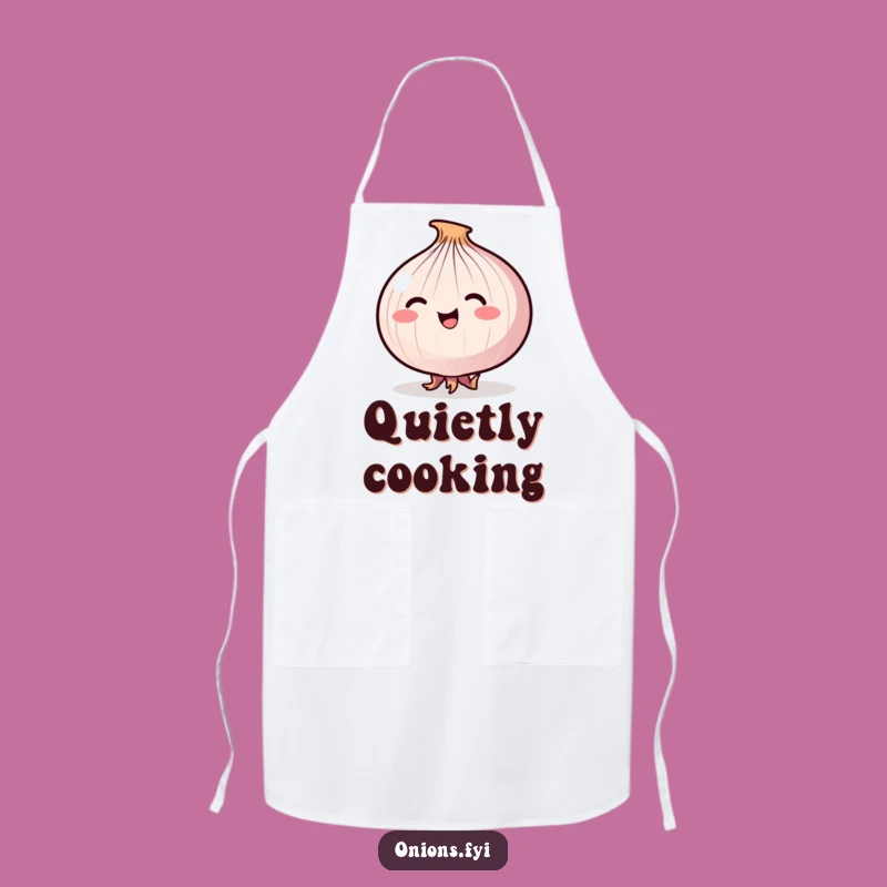 Funny Stealthy Onion Tiptoe Apron - Cook with Secretive Flair
