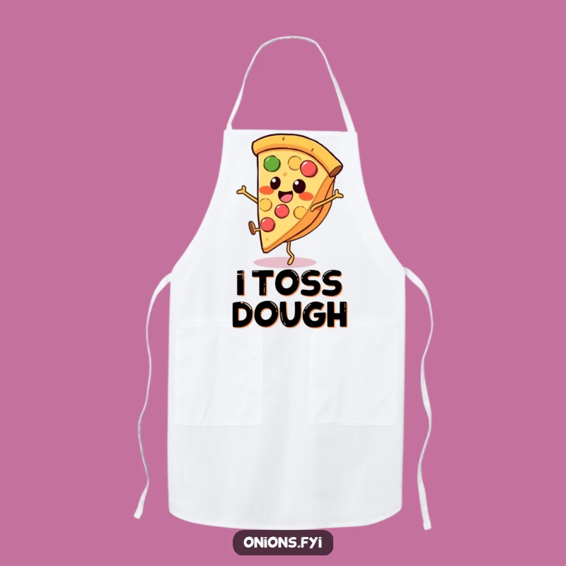 Funny Pizza Cartwheel Apron - Hilarious Kitchen Wear for Pizza-Loving Cooks