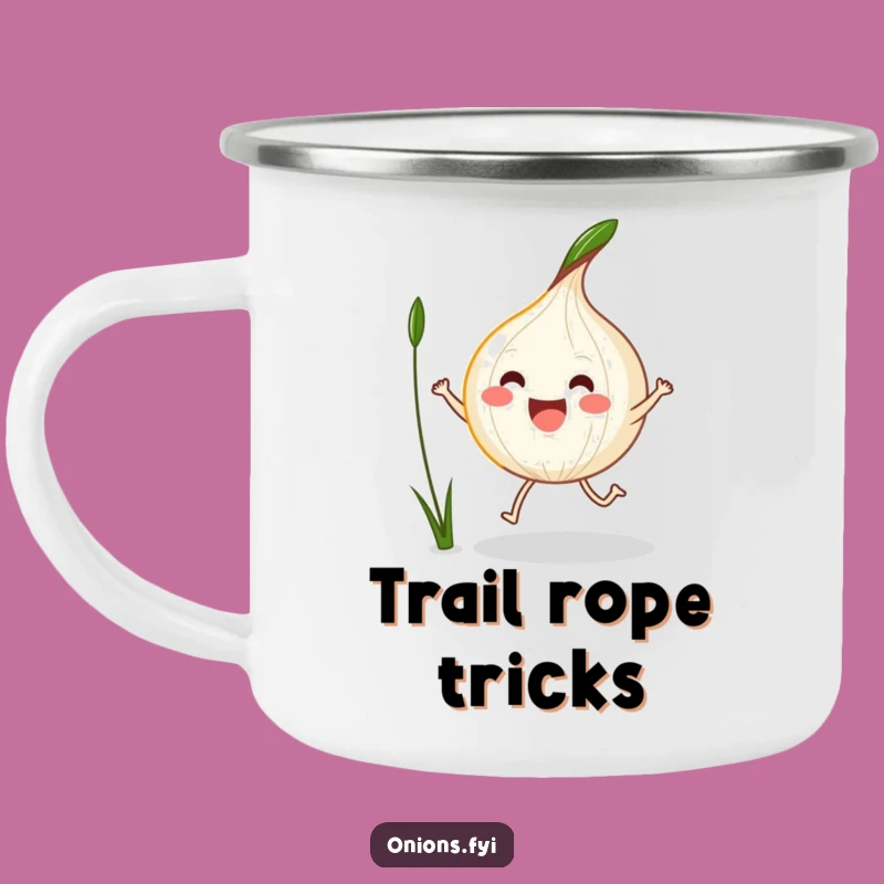 Funny Kawaii Onion Jump Rope Camping Mug - Active Sips for the Trail