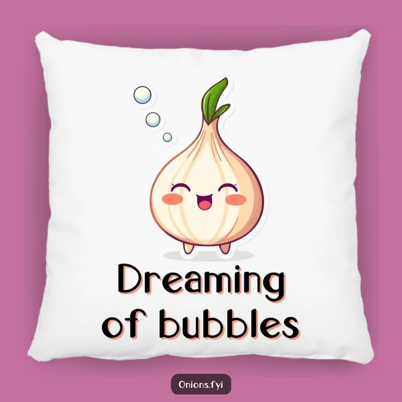 Funny Happy Onion Bubble Pillow - Cozy Comfort with a Cheerful Design