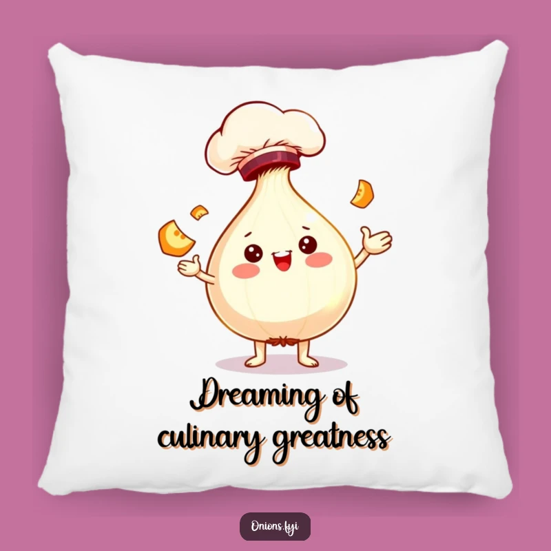 Funny Chef Onion Pillow - Snuggle Up with Culinary Comedy!