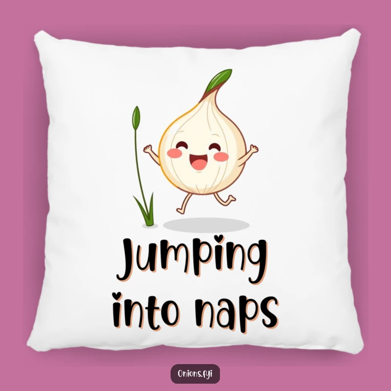 Funny Kawaii Onion Jump Rope Pillow - Cozy Comfort with Active Charm