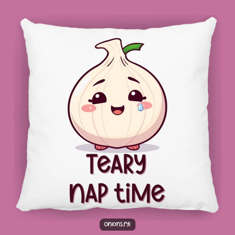 Funny Sparkly Tear Onion Pillow: Cozy Character Cushion for Sweet Moments