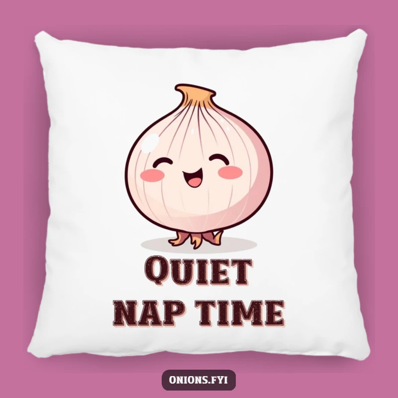 Funny Stealthy Onion Tiptoe Pillow - Cozy Comfort for Quiet Moments