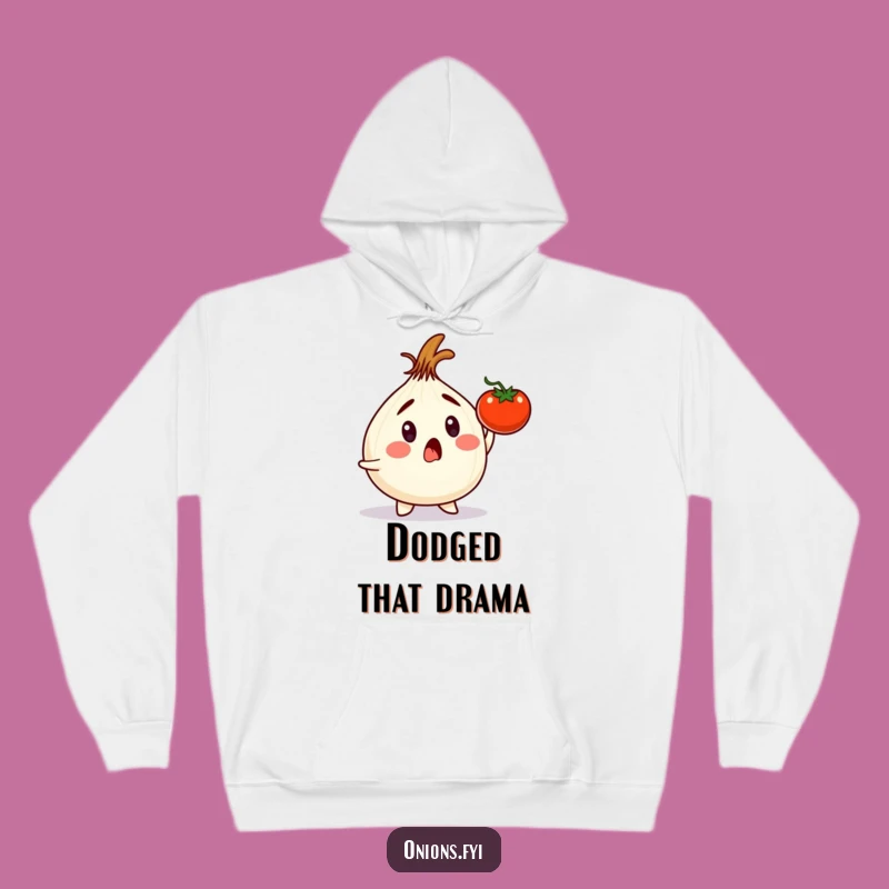 Funny Onion Vegetable Dodge Hoodie - Cozy & Hilarious Winter Warmth Gift