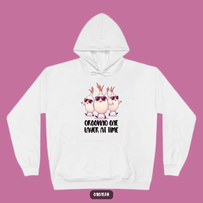 Funny Onion Sunglasses Hoodie - Cozy Dance Party, Awesome Funny Gift!
