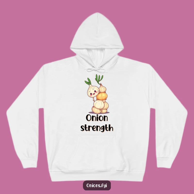 Funny Wobbly Onion Hoodie - Cozy Comfort for the Determined