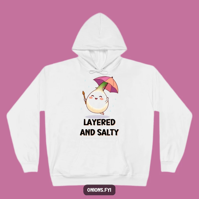 Funny Onion Salt Rain Hoodie - Cozy Protection from Salty Tears, Hilarious Gift