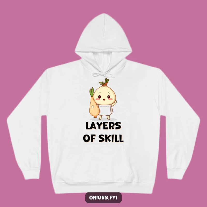 Funny Onion Chef Hoodie: Proudly Peeled Veggies, Cozy Cooking Comfort