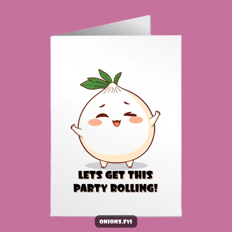 Free Printable Birthday Card: Winking Onion, Cheeky & Funny Downloadable Gift