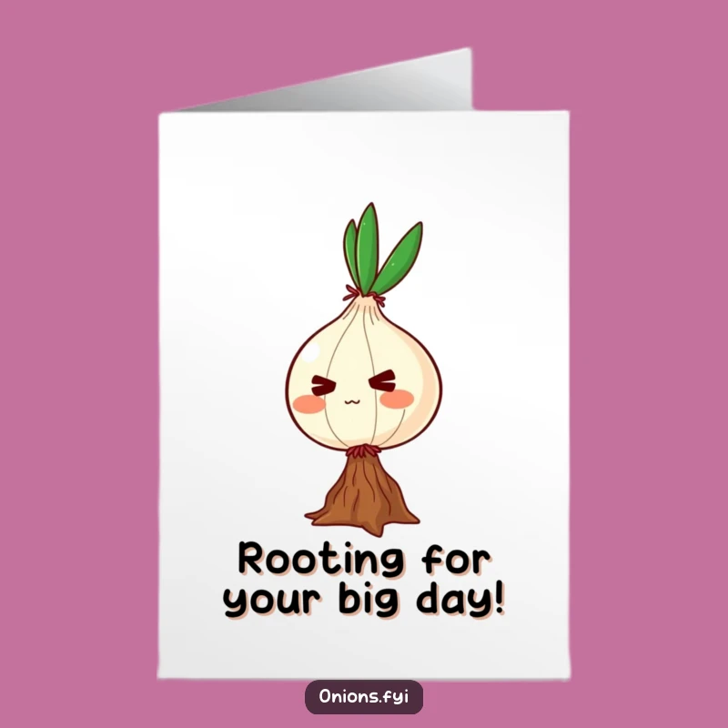 Free Printable Birthday Card: Determined Onion, Hilarious Balancing Act Downloadable Gift