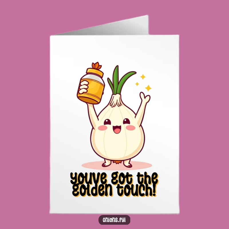 Free Printable Congrats Card: Onion Spice Victor Funny Downloadable Gift