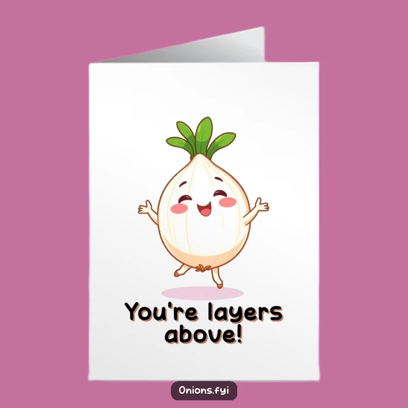 Amazing Free Printable Congrats Card: Onion Jig Funny Downloadable Gift