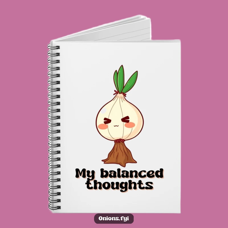 Funny Determined Onion Notebook: Resilient Character Jotter for Goals
