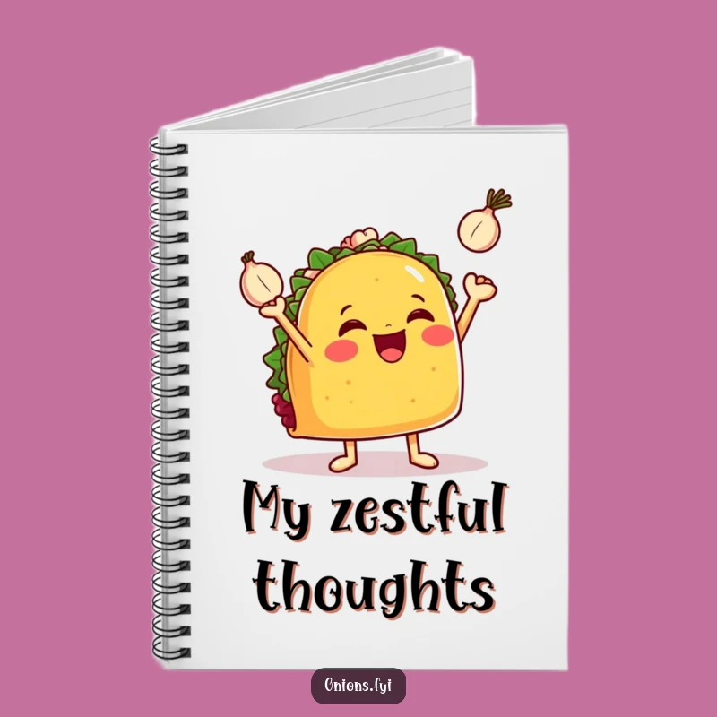 Funny Juggling Taco Notebook - Hilarious Journal for Foodies & Chefs