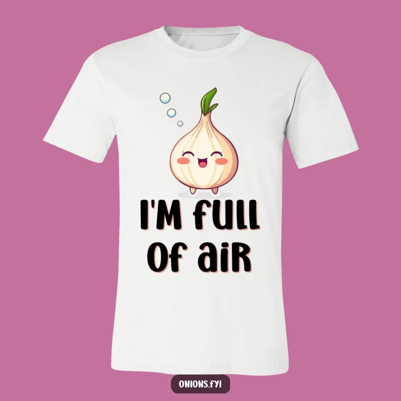 Funny Happy Onion Bubble T-Shirt - Hilarious Vegetable Tee for Laughter