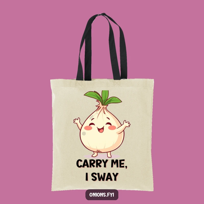 Funny Onion Dancer Tote Bag - Carry Your Grooves & Goodies Gift