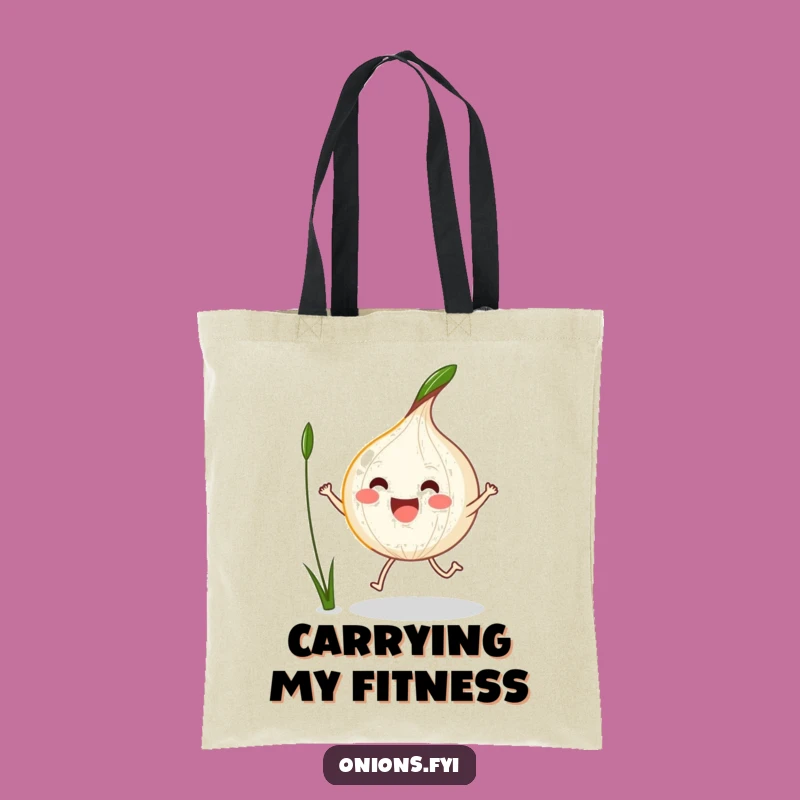 Funny Kawaii Onion Jump Rope Tote Bag - Carry Your Essentials with Energy