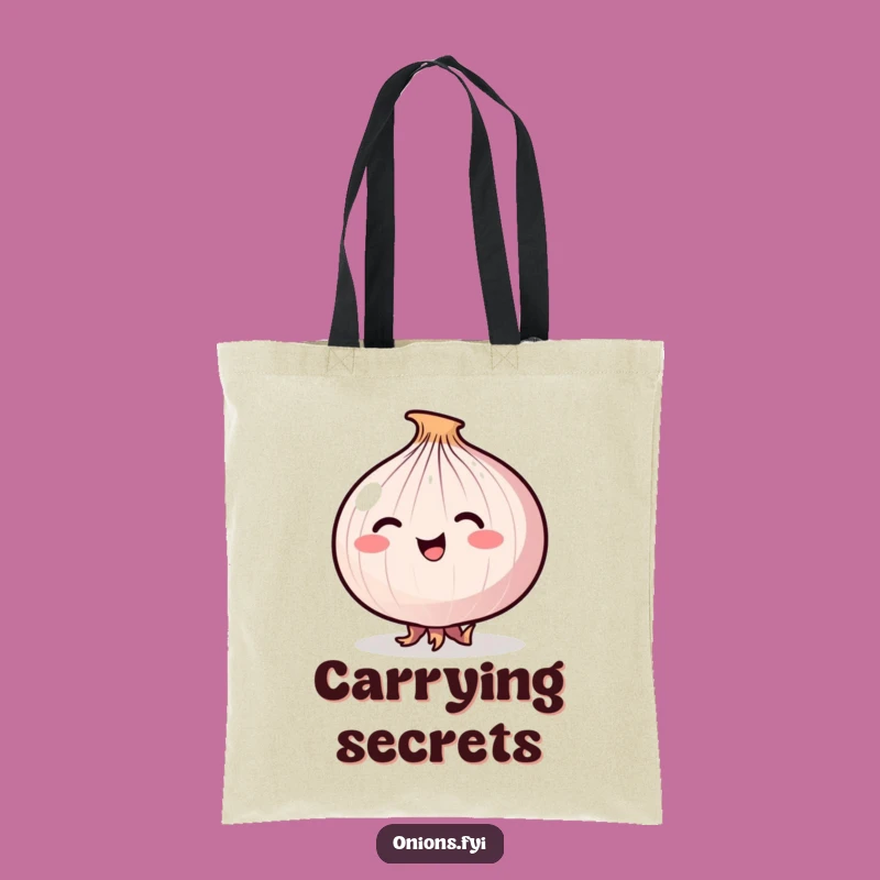 Funny Stealthy Onion Tiptoe Tote Bag - Carry Your Secrets in Style