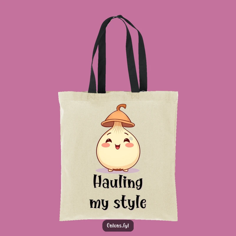 Funny Cheerful Onion Hat Tote Bag - Carry Your Style with a Smile
